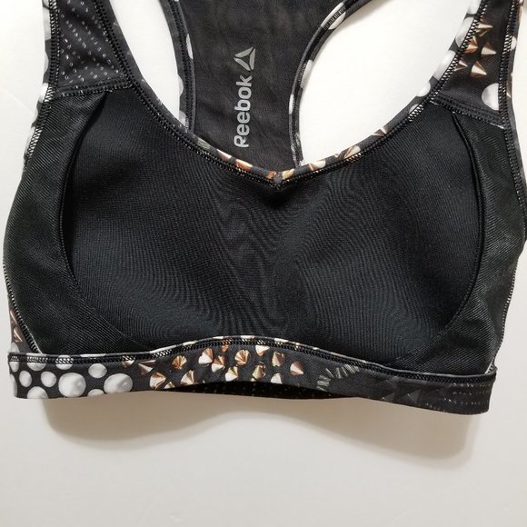 Reebok sports bra XS stud print racerback PlayIce pullover style workout gym - Picture 13 of 15
